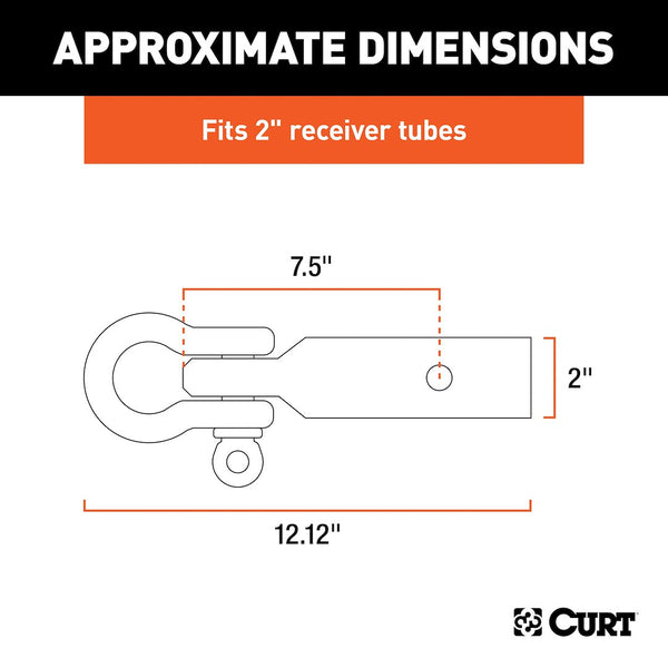 CURT D Ring Shackle Mount (MPN: 45832)