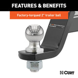 CURT Trailer Hitch Ball Mount (MPN: 45856)