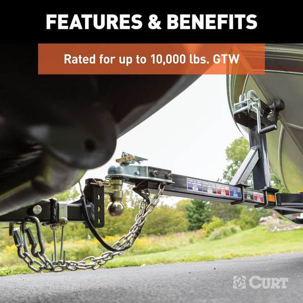 CURT Adjustable Trailer Hitch Ball Mount (MPN: 45903)