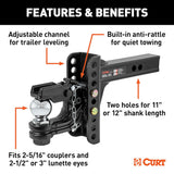 CURT Pintle Hook With Adjustable Shank (MPN: 45907)