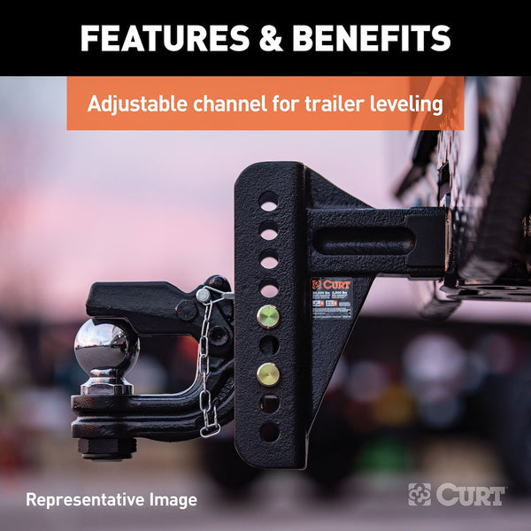 CURT Pintle Hook With Adjustable Shank (MPN: 45907)