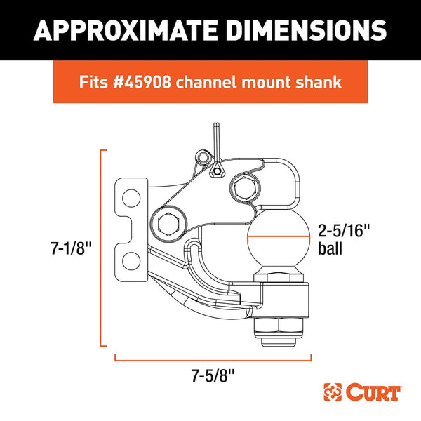 CURT Pintle Hook Towing Solution (MPN: 45922)