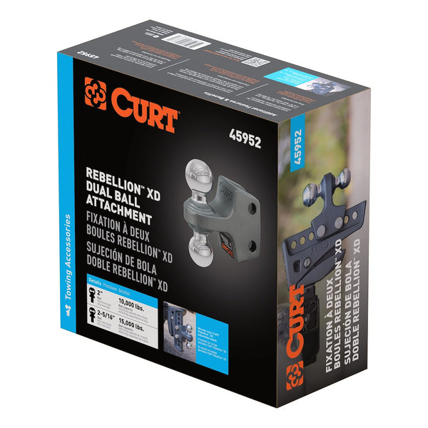 CURT Rebellion XD Trailer Hitch Ball (MPN: 45952)