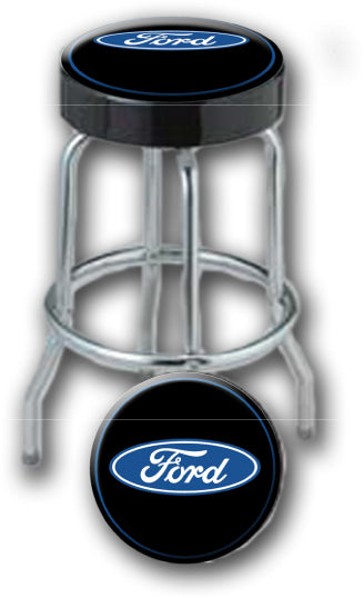 Plasticolor Ford Oval Garage Stool (MPN: 004751R01)