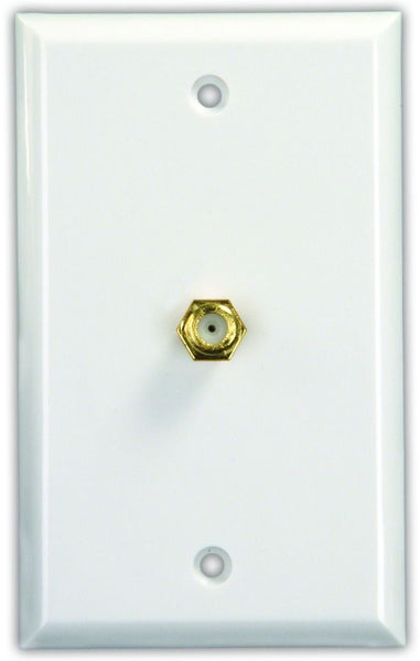 TV Cable Entry Plate with F-Type Connector (MPN: 47785)