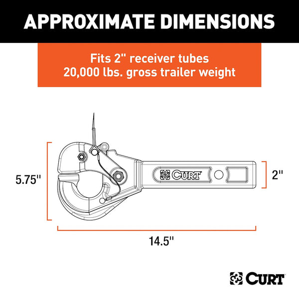 CURT Pintle Hook Receiver Mount (MPN: 48004)