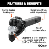 CURT Pintle Hook For 2 Inch Receiver (MPN: 48006)