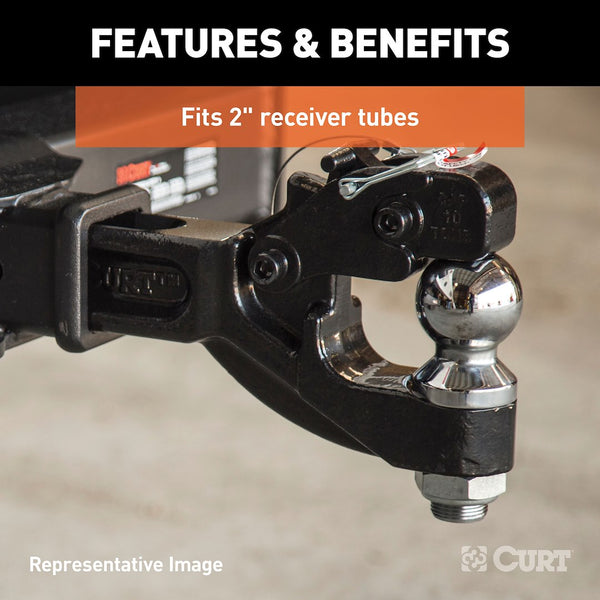 CURT Pintle Hook For 2 Inch Receiver (MPN: 48006)