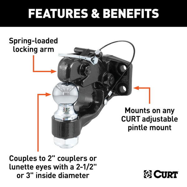 CURT Pintle Hook Towing System (MPN: 48190)
