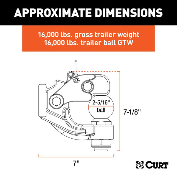 CURT Pintle Hook Towing System (MPN: 48200)