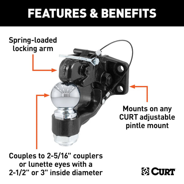 CURT Pintle Hook Towing System (MPN: 48200)