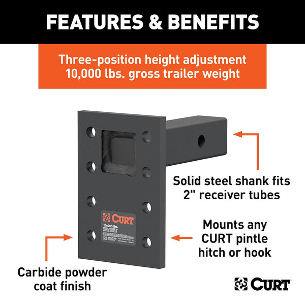 CURT Pintle Hook Mounting Plate (MPN: 48323)