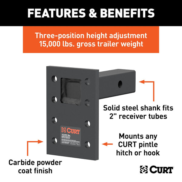 CURT Pintle Hook Mounting Plate (MPN: 48328)