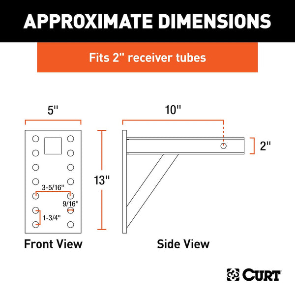 CURT Pintle Hook Mounting Plate (MPN: 48341)