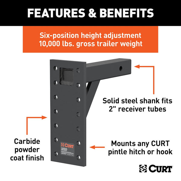 CURT Pintle Hook Mounting Plate (MPN: 48341)