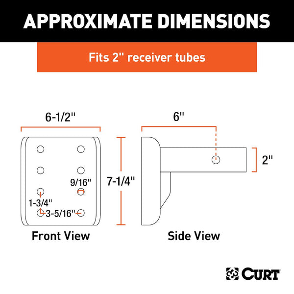 CURT Pintle Hook Mounting Plate (MPN: 48343)