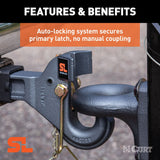 CURT SecureLatch Pintle Hook (MPN: 48405)