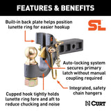 CURT SecureLatch Pintle Hook (MPN: 48407)