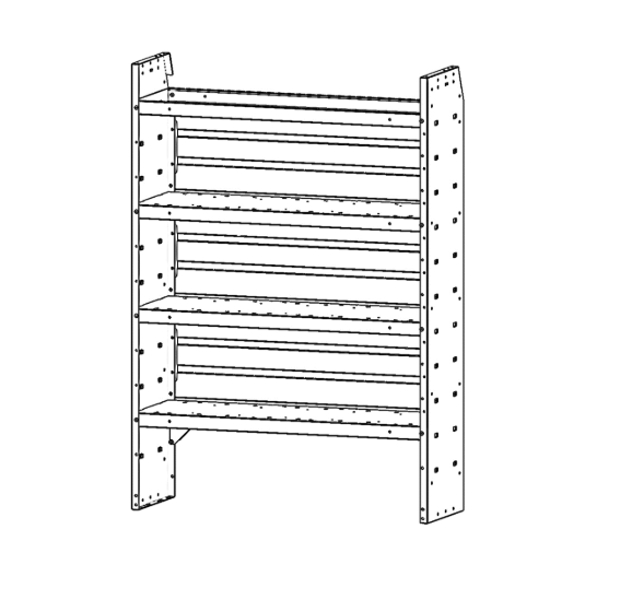 Holman Van Storage System Shelf Unit (MPN: 48524)