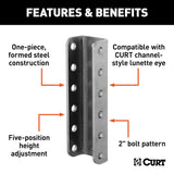 CURT Lunette Channel Hitch (MPN: 48650)