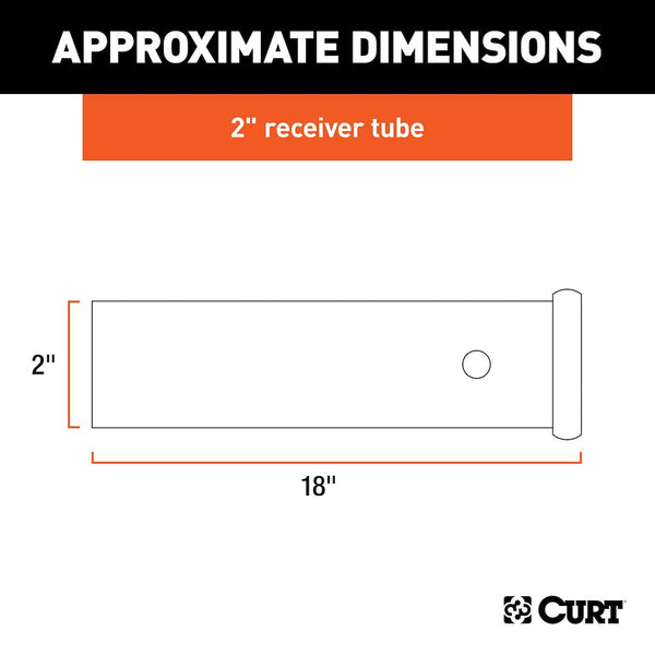 CURT Trailer Hitch Receiver Tube (MPN: 49180)