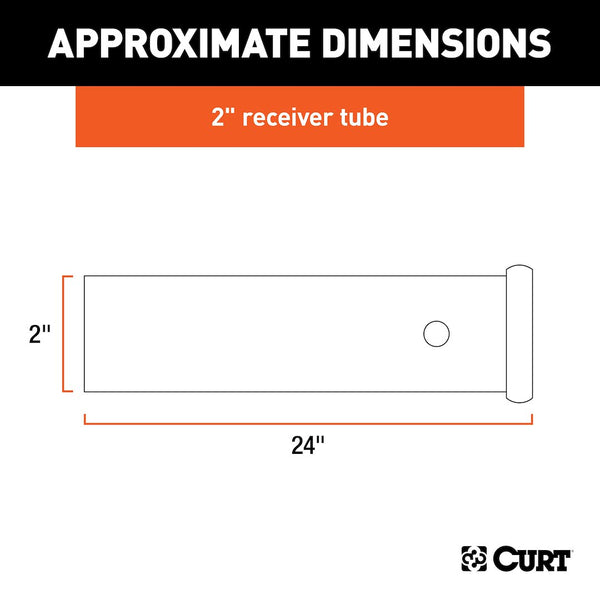 CURT Trailer Hitch Receiver Tube (MPN: 49240)