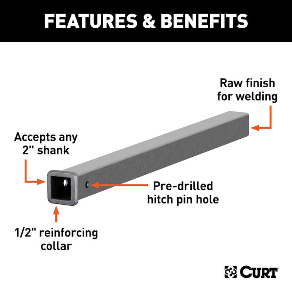 CURT Trailer Hitch Receiver Tube (MPN: 49360)