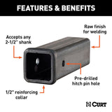 CURT Trailer Hitch Extension (MPN: 49510)