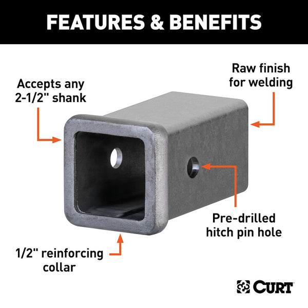 CURT Trailer Hitch Receiver Tube (MPN: 49516)