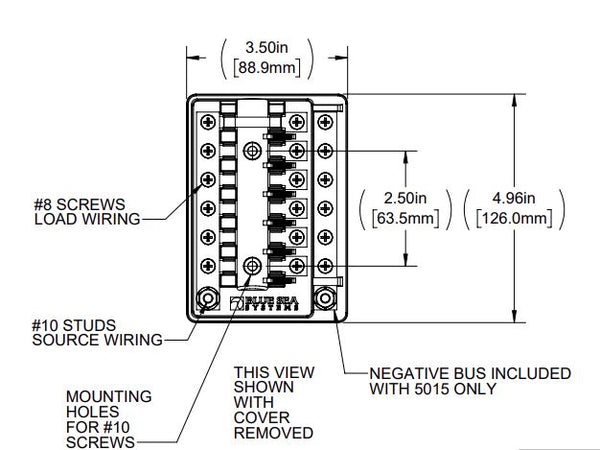 Blue Sea Fuse Block (MPN: 5018-BSS)