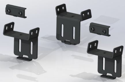 Road Armor Bed Cargo Rack Mounting Kit (MPN: 505BRS-BRKTKIT)