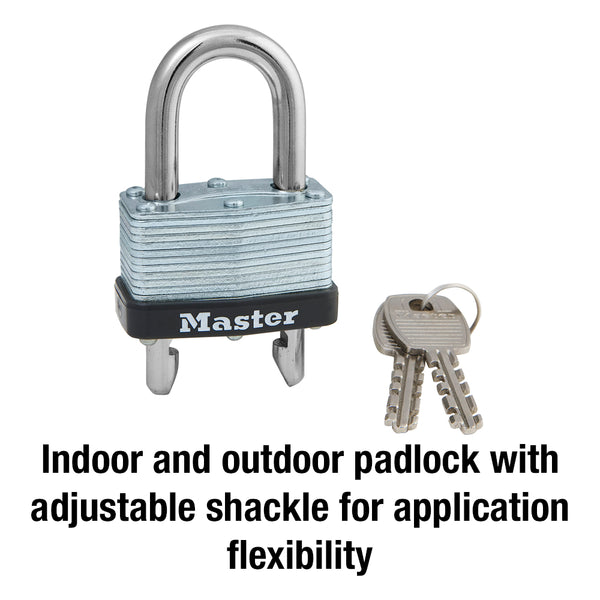 Master Lock Adjustable Shackle Padlock (MPN: 510D)