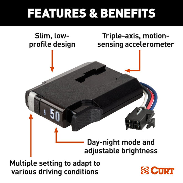 CURT TriFlex Trailer Brake Control (MPN: 51146)