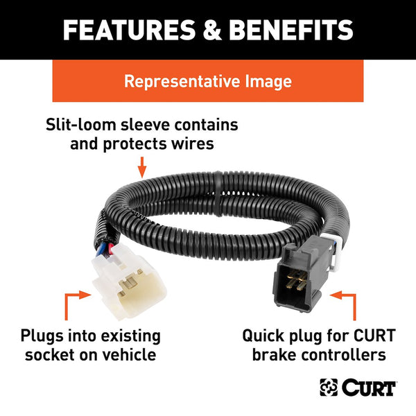 CURT Trailer Brake Control Wiring Harness (MPN: 51333)