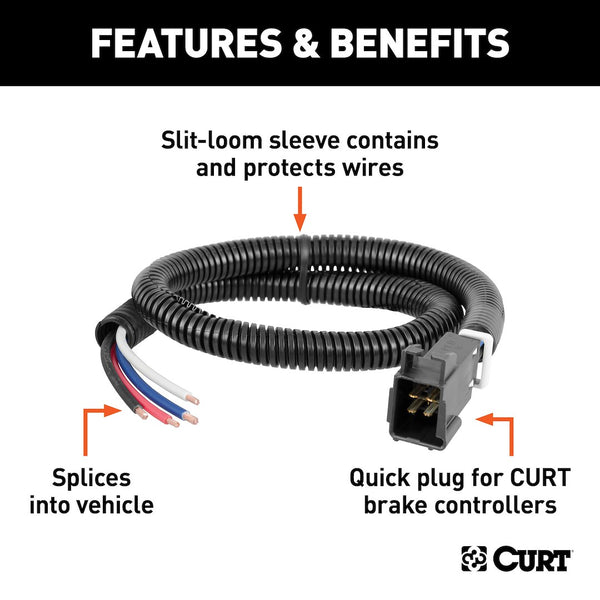 CURT Trailer Brake Control Wiring Harness (MPN: 51515)