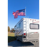 Camco RV Ladder Mounted Flagpole Holder (MPN: 51612)