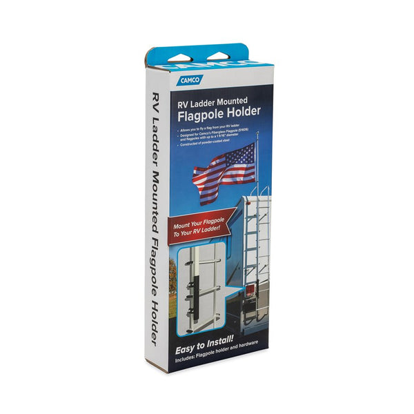 Camco RV Ladder Mounted Flagpole Holder (MPN: 51612)
