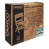 Camco Three-Piece Outdoor Folding Table And Chair Set (MPN: 51640)