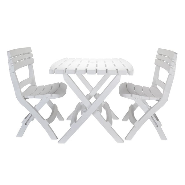 Camco Three-Piece Outdoor Folding Table And Chair Set (MPN: 51640)
