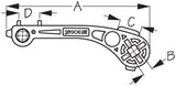 Sea Dog Boat Deck Filler Cap Key (MPN: 520045-1)