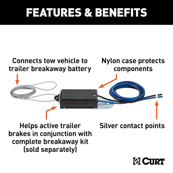 CURT Trailer Breakaway System Switch (MPN: 52010)