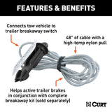 CURT Breakaway Switch Cable And Pin (MPN: 52021)
