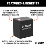 CURT Breakaway System Battery (MPN: 52023)