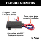CURT Breakaway System Battery Charger (MPN: 52025)