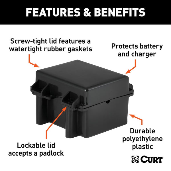 CURT Breakaway System Battery Box (MPN: 52027)