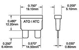 Blue Sea Blade Fuse (MPN: 5238-BSS)