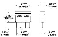 Blue Sea Blade Fuse (MPN: 5238-BSS)