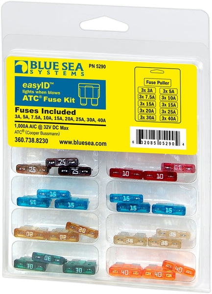 Blue Sea Fuse Assortment 27-Piece (MPN: 5290-BSS)