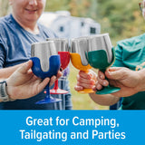 Camco Stainless Steel Wine Tumblers (MPN: 53465)