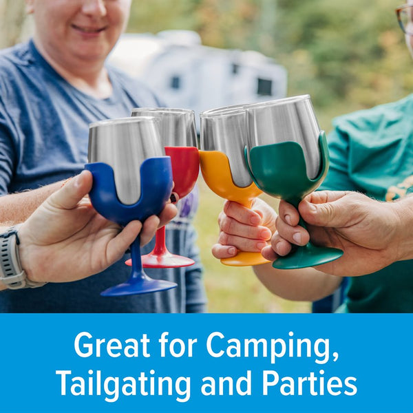 Camco Stainless Steel Wine Tumblers (MPN: 53465)